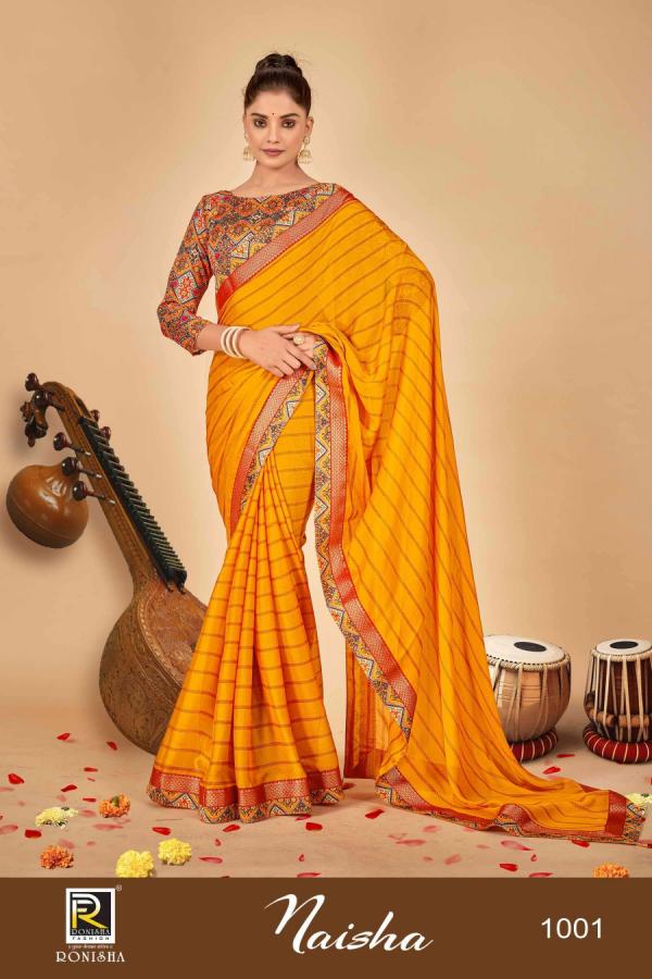 Ronisha Naisha Fancy Designer Chiffon Sarees Collection